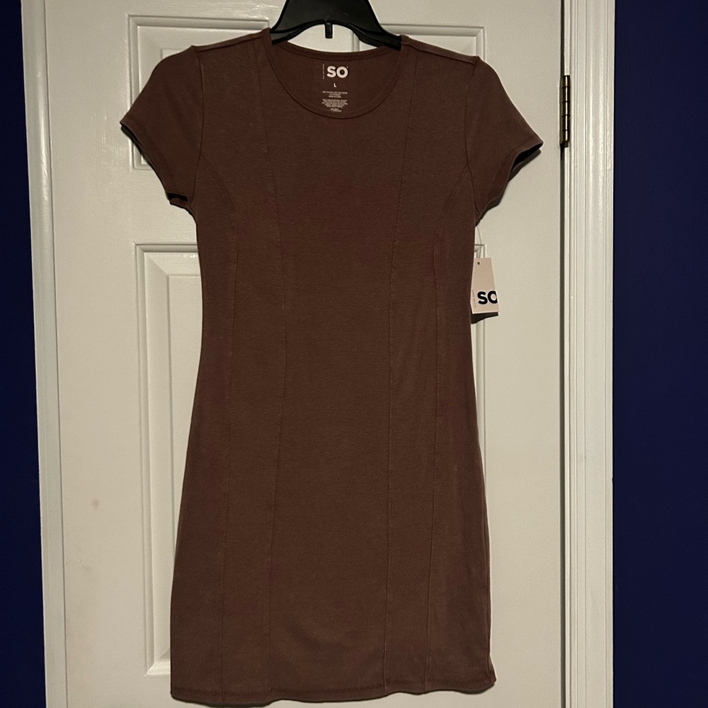 Kohl's Chocolate Brown Short Sleeve Dress
